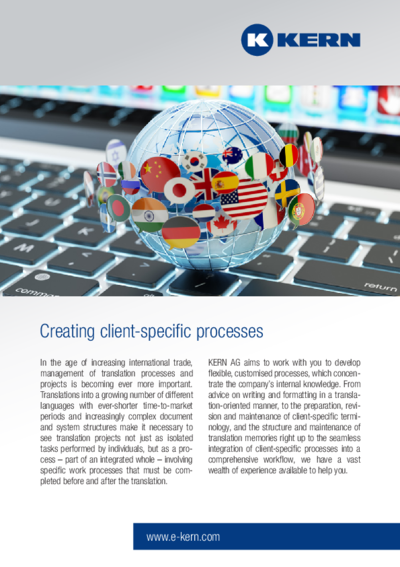 Download Infosheet Establishing customer-specific translation processes