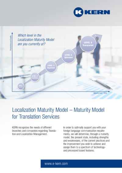 Download Infosheet Localization maturity model