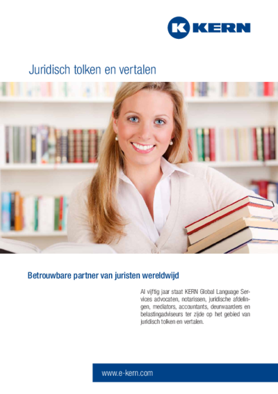 Download het informatieblad juridisch tolken en vertalen