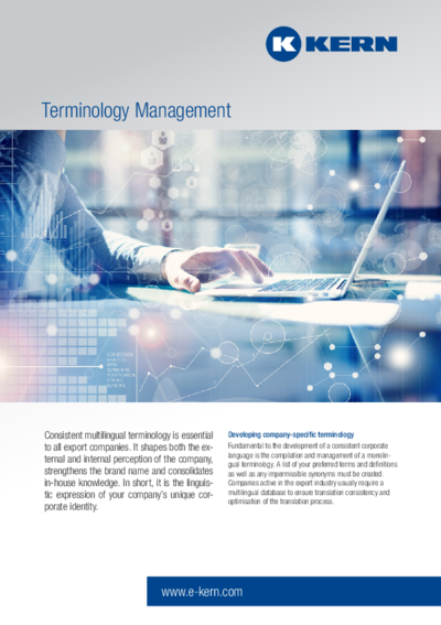 Download Infosheet Terminology management