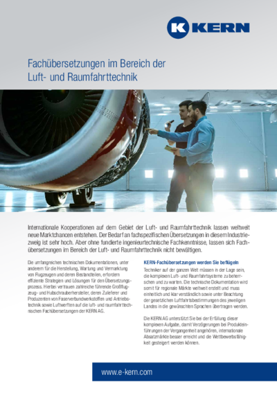 Download Infoblatt Luft- und Raumfahrttechnik