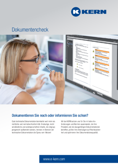 Download Infoblatt Technische Dokumentation – Dokumentencheck